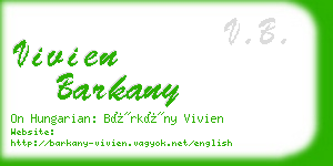 vivien barkany business card